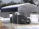 11x19FT Heavy Duty Metal Carport | Galvanized Outdoor Shelter for Cars, Boats Parties - Image 3