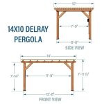 14×10 Delray Pergola - Image 12