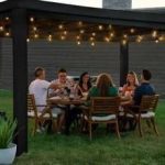 16×12 trenton modern steel pergola with sail shade soft canopy - Image 13