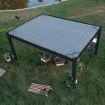 16×12 trenton modern steel pergola with sail shade soft canopy - Image 10