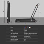2 in 1 Folding Treadmill, 2.25HP Under Desk Electric Superfit Treadmill - Image 11