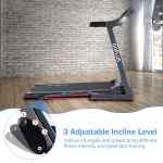 2.25HP Folding Treadmill with Incline, Superfit Electric Treadmill - Image 7