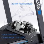 2.25HP Folding Treadmill with Incline, Superfit Electric Treadmill - Image 4