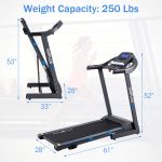 2.25HP Folding Treadmill with Incline, Superfit Electric Treadmill - Image 6