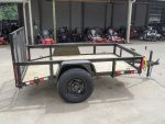 5×8 Powder Coated Dovetail Utility Trailer Single 3,500lb Axle - Prioka