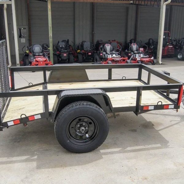 5×8 Powder Coated Dovetail Utility Trailer Single 3,500lb Axle - Prioka