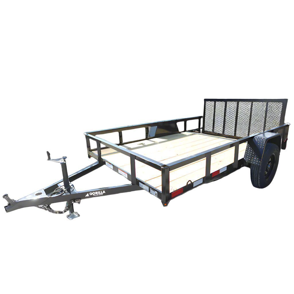 6-4-x-10-utility-trailer-dovetail-powder-coated-with-gate-3500lb-axle-6841012 6′ 4″ x 10 Utility Trailer Dovetail Powder Coated With Gate 3,500lb Axle - Prioka