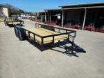 6’4″ x 16 Utility Trailer Double Axle Dovetail With Gate Powder Coated (2) 3500lb Axles - Image 12