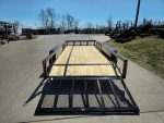 6’4″ x 16 Utility Trailer Double Axle Dovetail With Gate Powder Coated (2) 3500lb Axles - Image 8