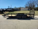 6’4″ x 16 Utility Trailer Double Axle Dovetail With Gate Powder Coated (2) 3500lb Axles - Image 3