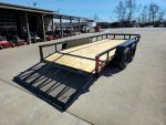 6’4″ x 16 Utility Trailer Double Axle Dovetail With Gate Powder Coated (2) 3500lb Axles - Image 10