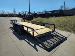 6’4″ x 16 Utility Trailer Double Axle Dovetail With Gate Powder Coated (2) 3500lb Axles - Image 7