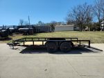 6’4″ x 16 Utility Trailer Double Axle Dovetail With Gate Powder Coated (2) 3500lb Axles - Image 6