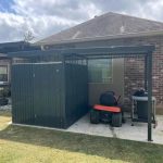6×8 Metal Storage Shed with 7×8 Pergola Covered Porch - Image 3