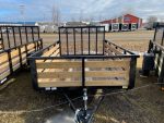 7×10 Heavy-Duty Utility Trailer – Single Axle with Wood Floor & LED Lights - Prioka