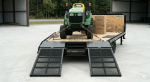 8.5×25 Gooseneck Flatbed Equipment Trailer – Tandem Dual Axle Black – CARGOTRAILER - Image 6