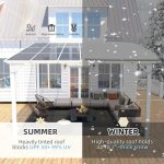 Aecojoy 12 ft x 12 ft White Aluminum Pergola with Canopys - Image 5
