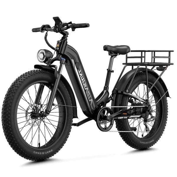 Aipas M2 Pro Electric Fat Tire Mountain Bike, 1800W Motor, 48V/17.5Ah, 36 MPH - Prioka