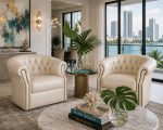 Amelia Leather Swivel Chair - Image 2