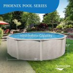 Aquarian Phoenix 21' x 52" Steel Frame Above Ground Swimming Pool Kit with Pump - Image 6