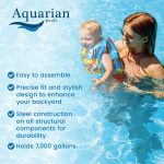 Aquarian Phoenix 21' x 52" Steel Frame Above Ground Swimming Pool Kit with Pump - Image 8