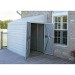 Arrow Yardsaver 4 x 7 ft. Galvanized Steel Lean-To Outdoor Storage Shed, Eggshell - Image 8