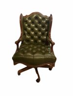 Arthur Leather Tufted Executive Chair - Image 3