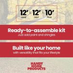 Astoria 12 ft. x 12 ft. Outdoor Wood Storage Shed - Image 4