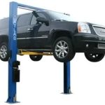 ATLAS Automotive Equipment 9OHSC-SS 2-Post Vehicle Overhead Lift, 11’9” Minimum Ceiling Height, 9,000lb Capacity, Clear Floor, 11’10” Height, 3-Stages Front and 2-Stage Rear Arms, for DIY/Hobbyists - Prioka