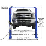 Atlas Equipment Platinum PVL10 ALI Certified Commercials Overhead 10,000 lb. Capacity 2-Post Lift - Image 2