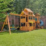 Bear Cave Lodge Swing Set – Installation Available - Image 25