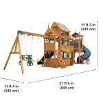 Bear Cave Lodge Swing Set – Installation Available - Image 4