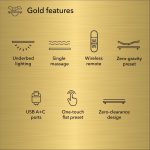 Beautyrest baselogic™ Gold Head and Foot Adjustable Base with Massage - Image 3