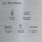 Beautyrest baselogic™ Silver Adjustable Base – Head & Foot Lift - Image 9