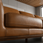 Benson Top-Grain Leather Sectional with Chaise - Image 3