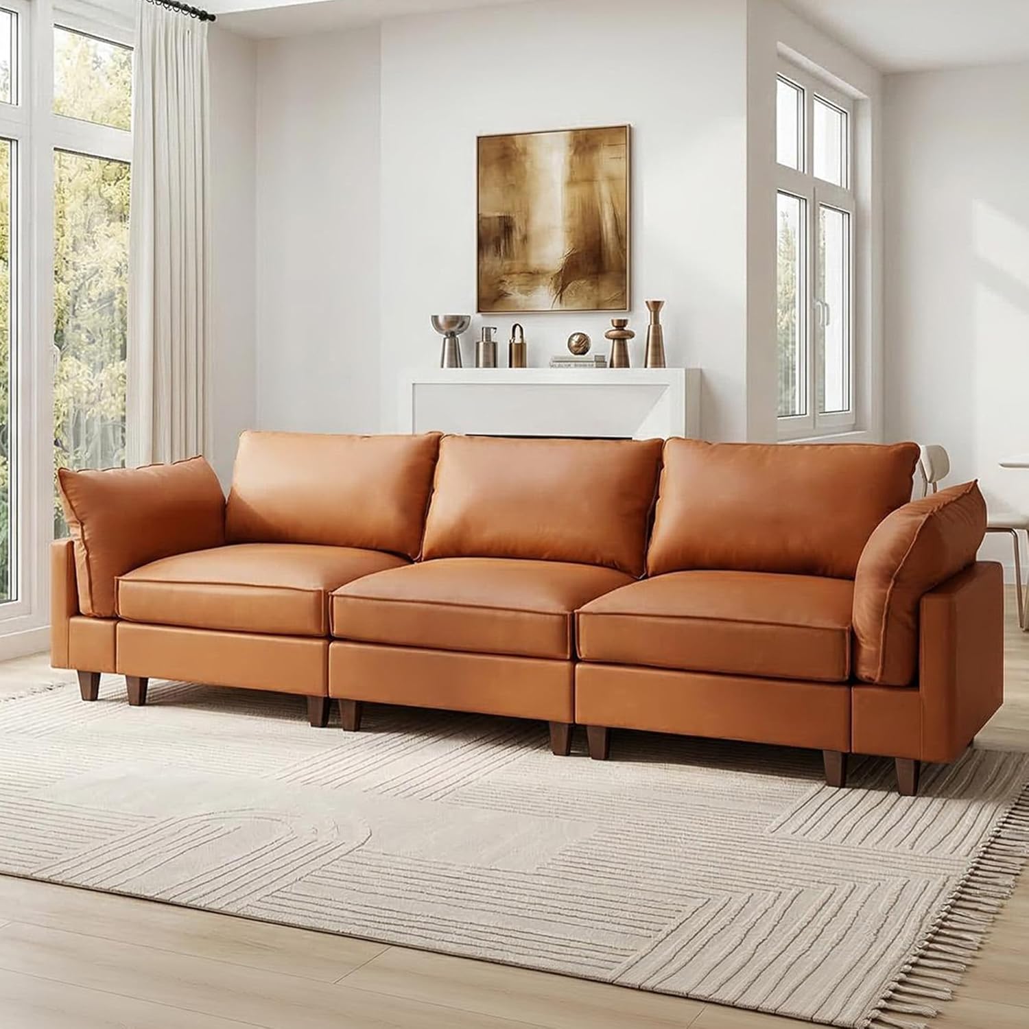 bergenfield-furniture-modular-sectional-couch-oversized-cloud-couch-3-seat-l-shaped-sofa-4353689-1 Bergenfield Furniture Modular Sectional Couch Oversized Cloud Couch 3 Seat L Shaped Sofa - Image 1