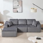 Bergenfield Furniture Modular Sectional Sofa Cloud Sectional Couch Deep Seat L Shaped Couch - Image 2
