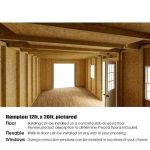 Best barns Hampton 12×24 Wood Storage Shed Kit Installation Included - Image 7