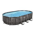 Bestway Power Steel 20′ x 12′ x 48″ Oval Above Ground Outdoor Swimming Pool Set - Image 3