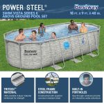 Bestway Power Steel Swim Vista 18' x 9' x 48" Above Ground Swimming Pool Set - Image 5