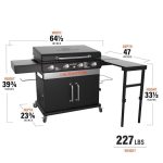 Blackstone 36-in Culinary Cabinet Griddle with Side Table: Versatile Outdoor Cooking in Stainless Steel - Image 16