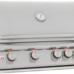 Blaze 32 Inch 4-Burner LTE Gas Grills with Rear Burner and Built-in Lighting System - Prioka