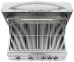 Blaze 32 Inch 4-Burner LTE Gas Grills with Rear Burner and Built-in Lighting System - Image 2