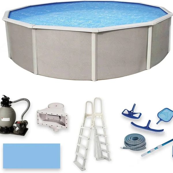 Blue Wave Belize 15′ Round Above Ground Pools - Prioka