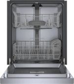 Bosch SHE41CM5N 300 Series 24″ Dishwashers 48 db – Recessed Handle, Stainless Steels - Image 7