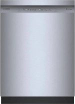 Bosch SHE41CM5N 300 Series 24″ Dishwashers 48 db – Recessed Handle, Stainless Steels - Image 2