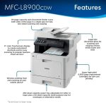 Brother MFC-L8900CDW Business Color Laser All-in-One Printer - Image 4
