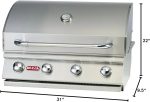 Bull Outlaw 30 inch 4 Burner Built in Natural Gas Grill - Image 3