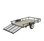 Carry-On Trailer 5-ft x 8-ft Treated Lumber Utility Trailer with Ramp Gate - Image 3