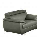 Carter Leather Seating Set – Gray - Image 2
